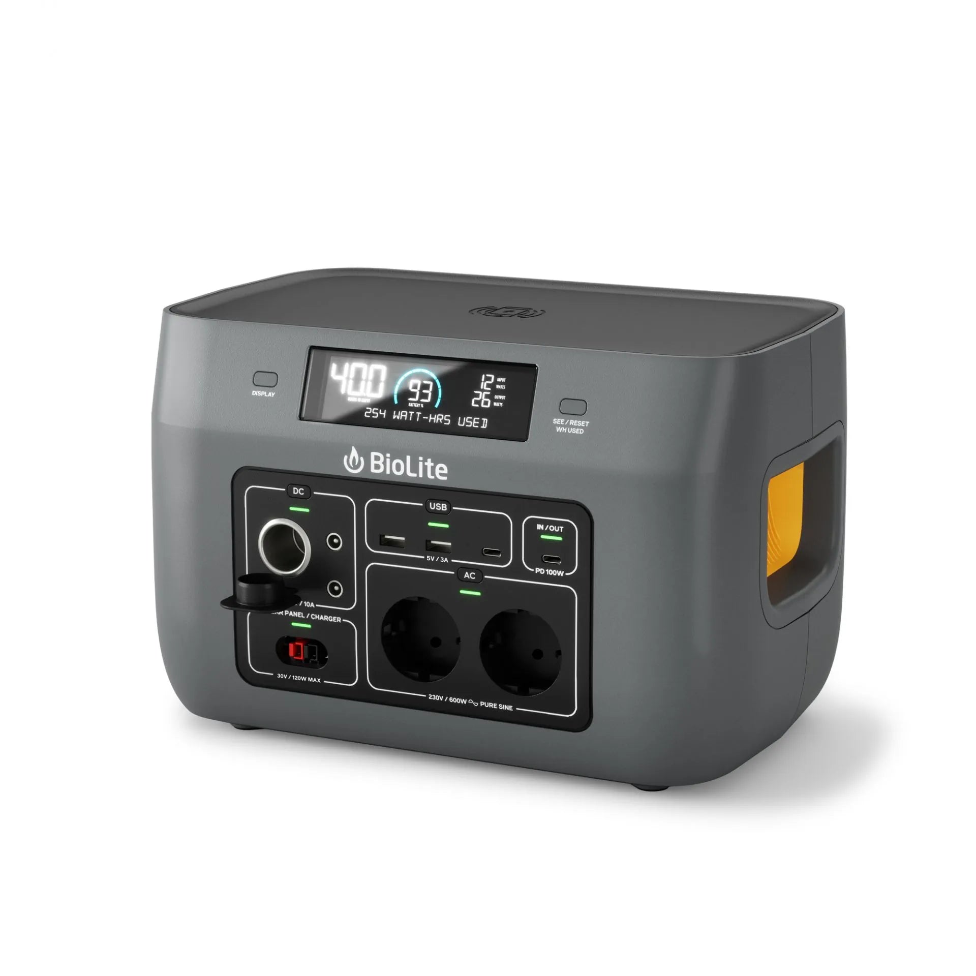 BioLite BaseCharge 600 - solar generator/battery with 622 Wh