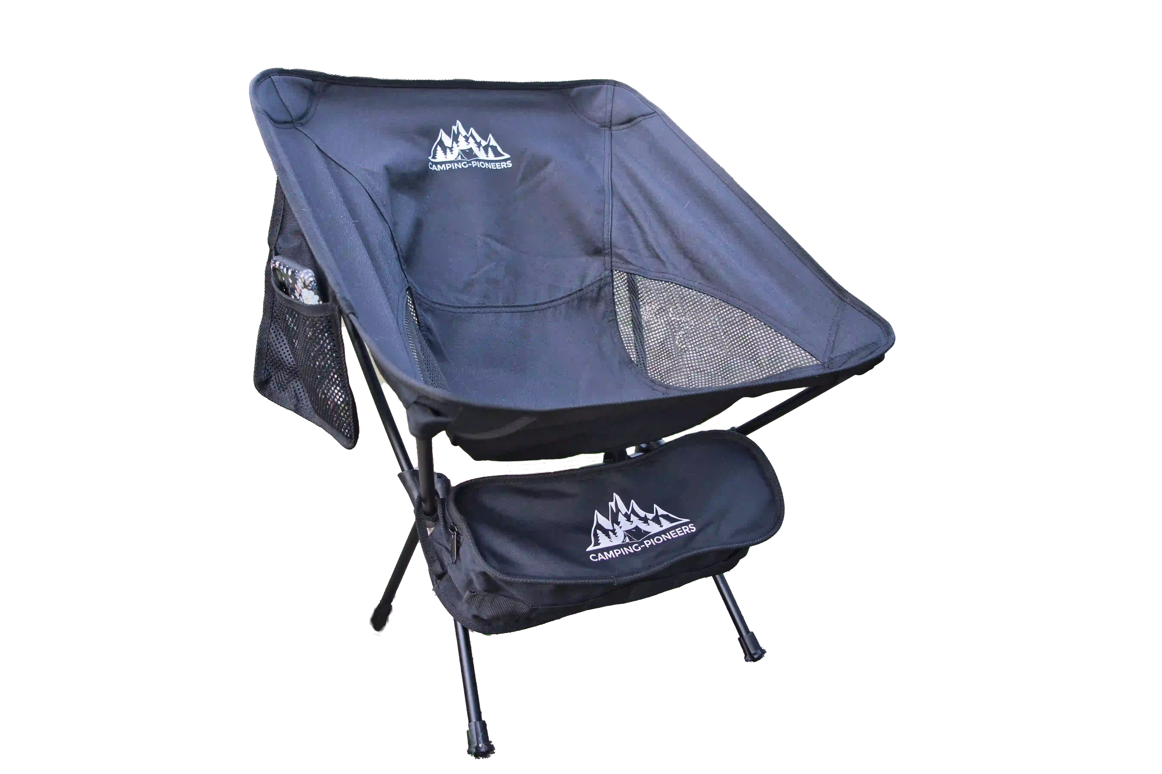Compact camping chair "Smart Pioneer" - small pack size with plenty of storage space