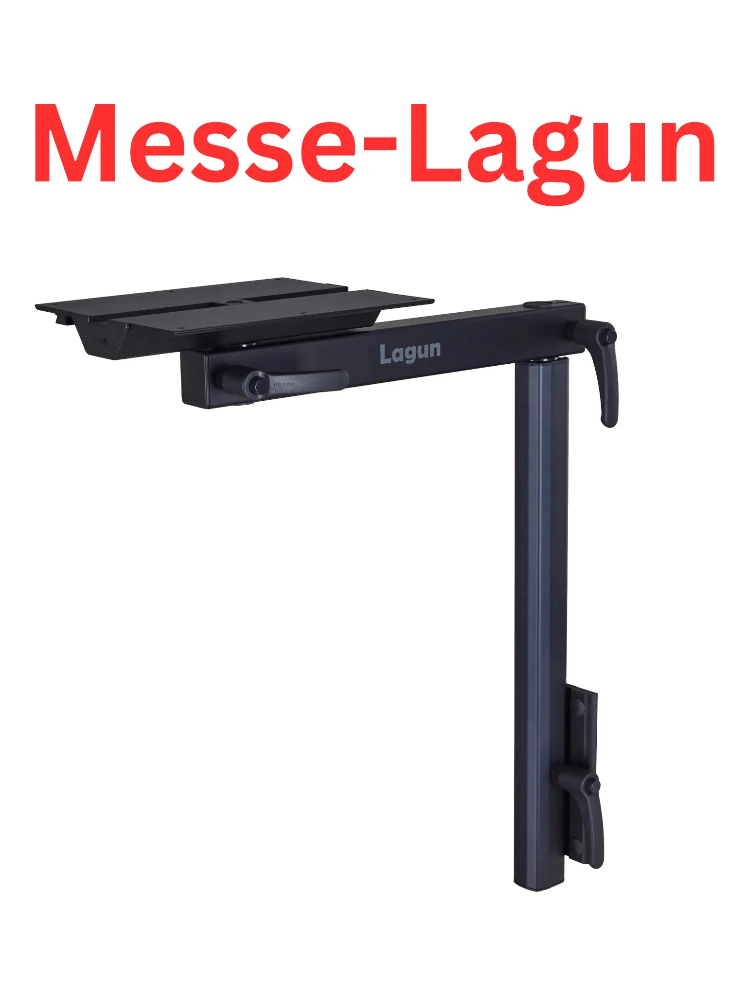 Messe-Lagun Tischgestell in schwarz & silber - Standard Set