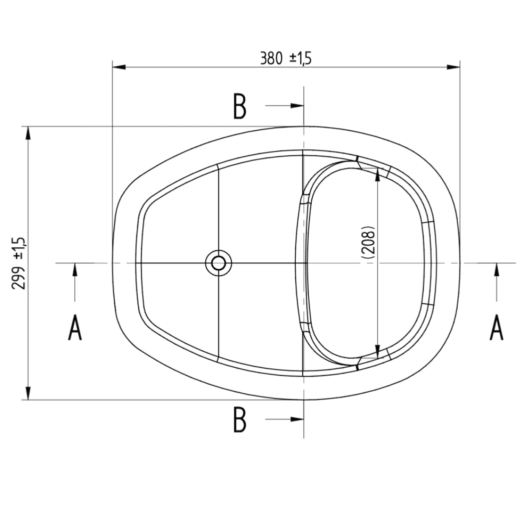 Trelino separating insert for separating toilet dry toilet including plug