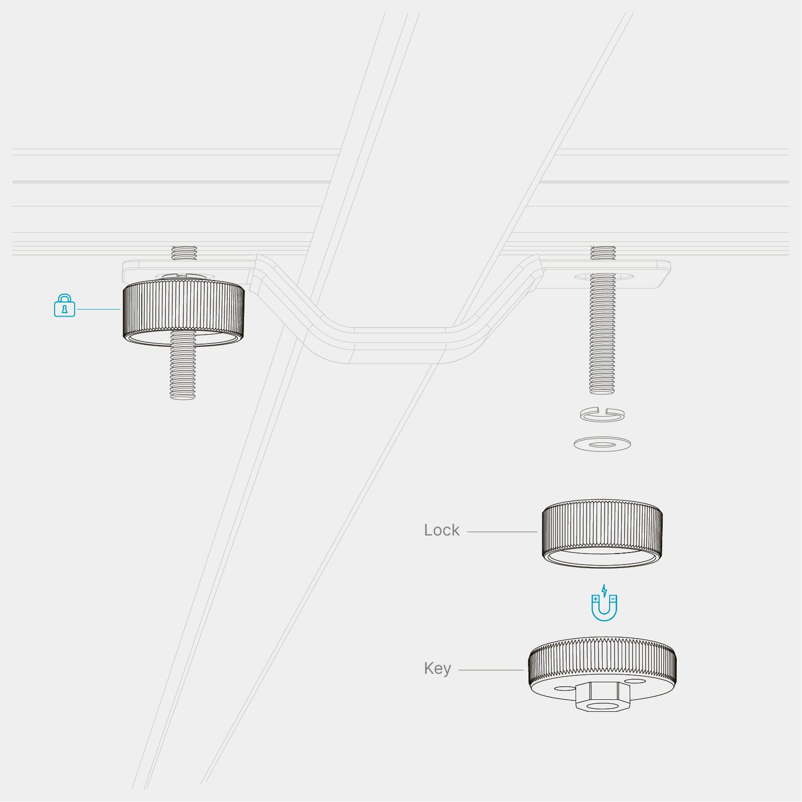 FREEDOM LOCK SET 2.0 pour tente de toit