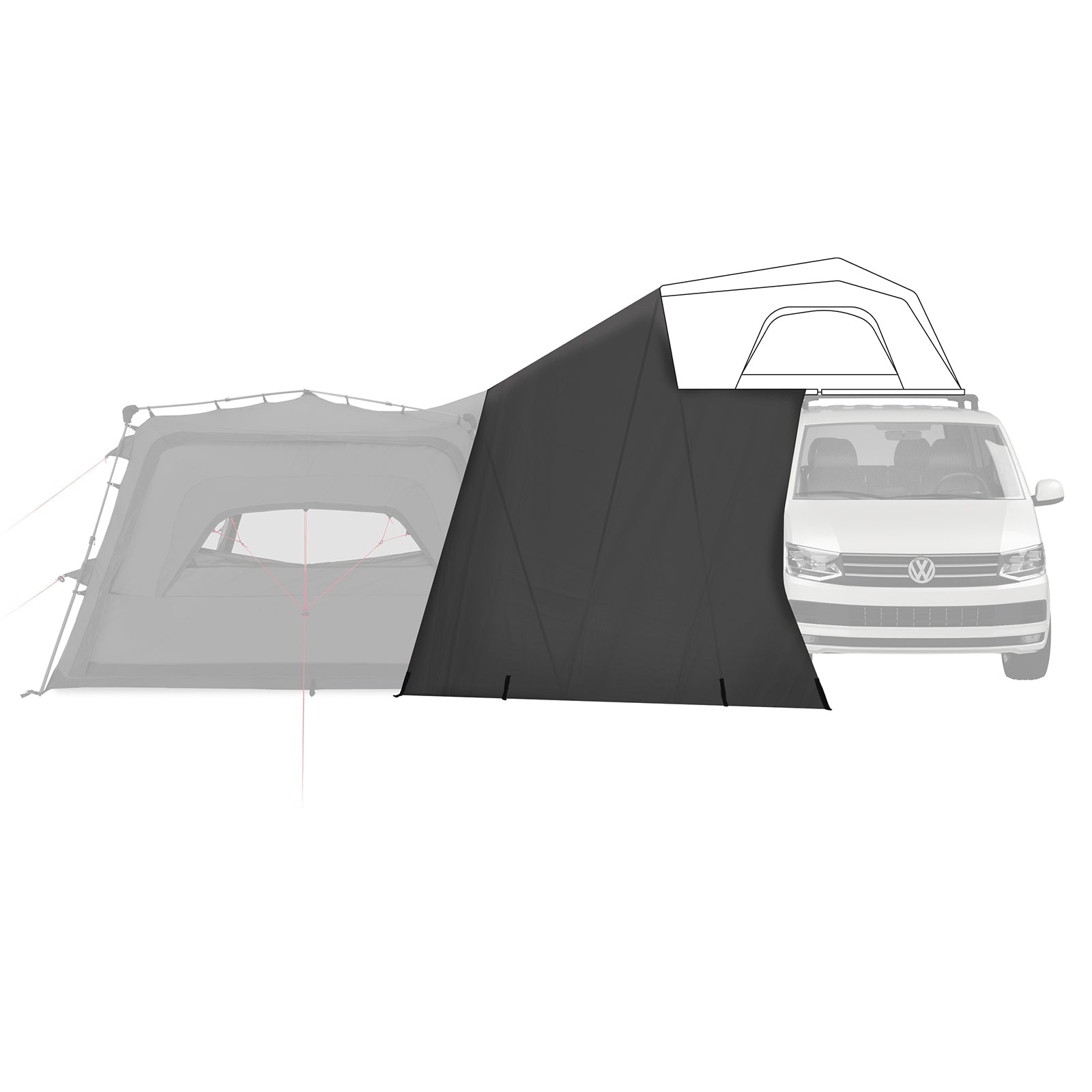 Qeedo Quick Base Freedom Connector – Roof Tent Connection Lock for Awning | Low & Tall