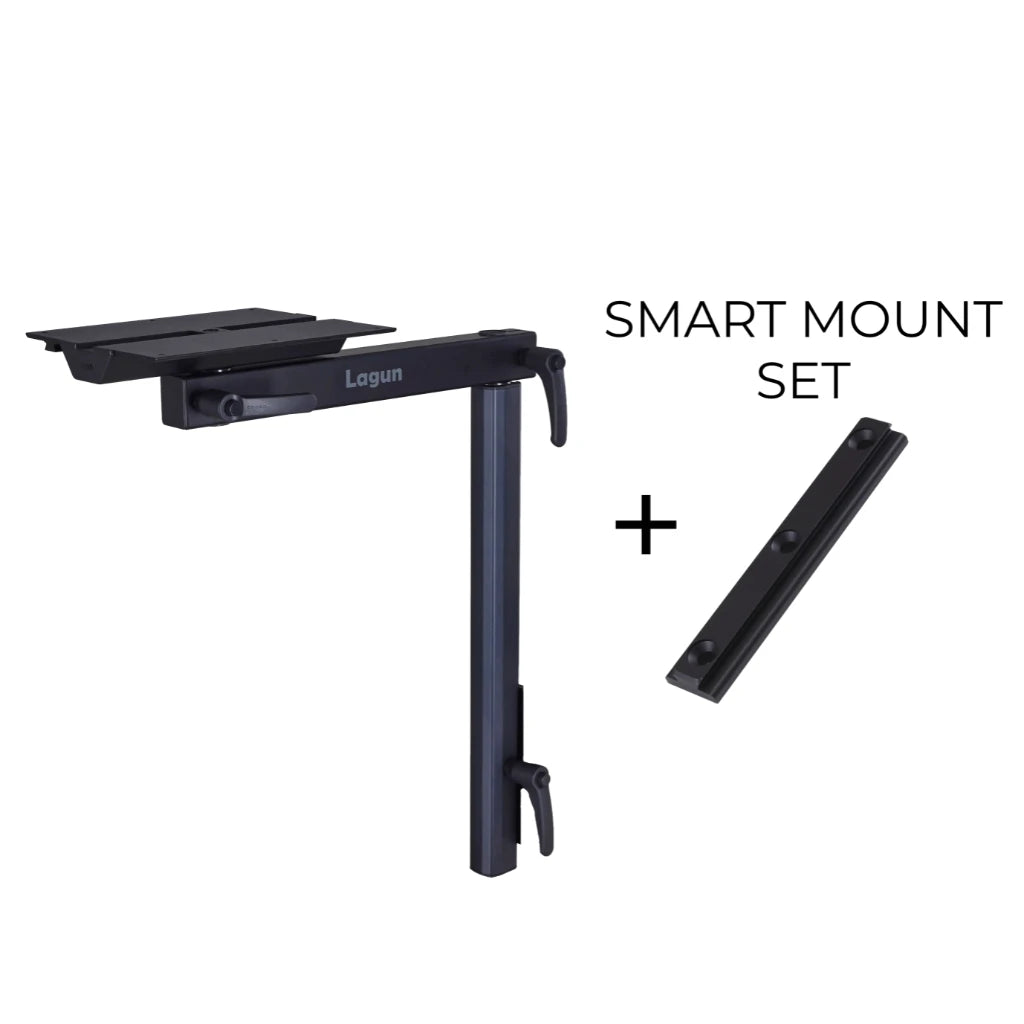 Pied de table Lagun avec platine de fixation intelligente - Noir