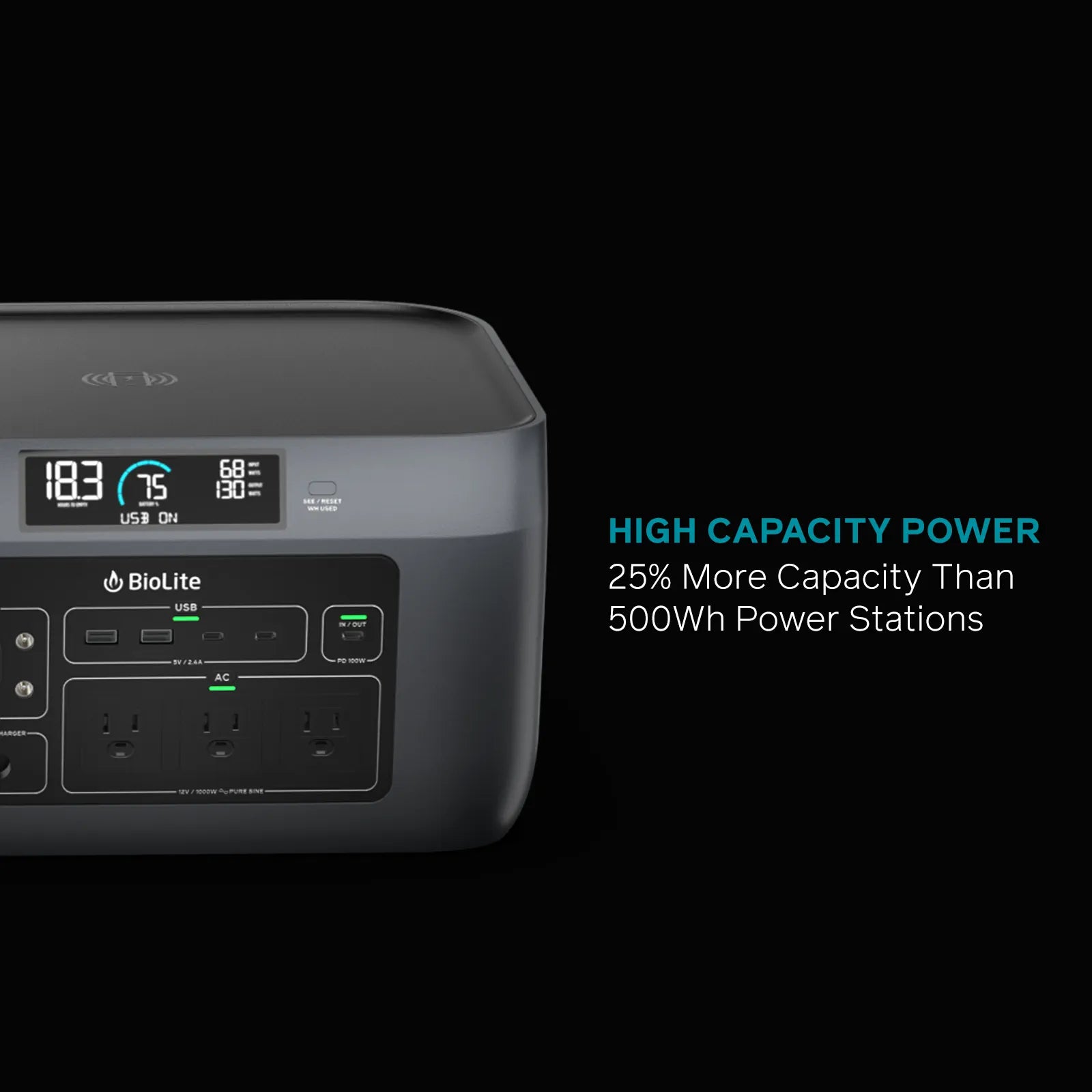 BioLite BaseCharge 600 - générateur solaire/batterie de 622 Wh