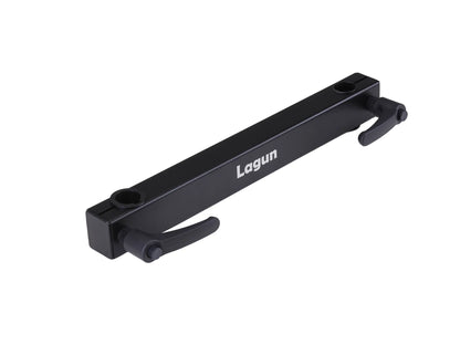 Lagun Tischgestell Set (Schwarz) mit zwei Armen und Verbindungsbolzen