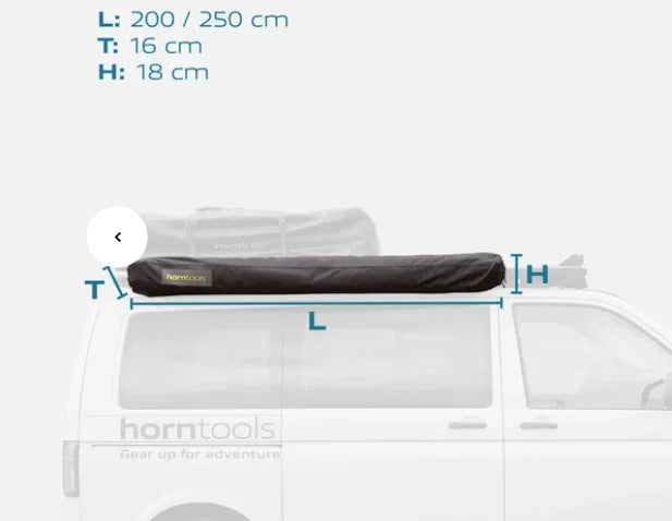 Horntools 180 Grad freitragende Markise Horizon *B-Ware*