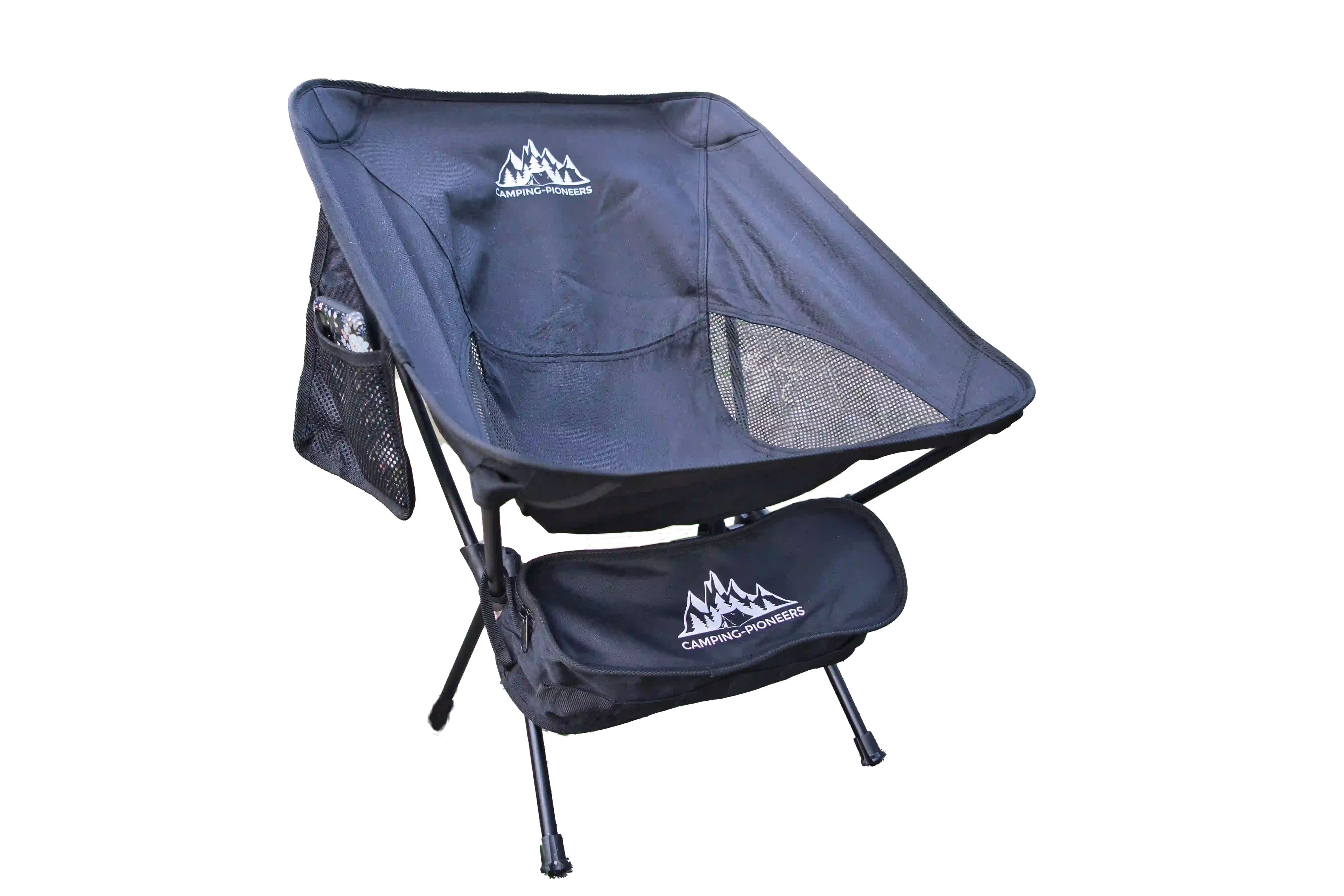 Compact camping chair &quot;Smart Pioneer&quot; - small pack size with plenty of storage space
