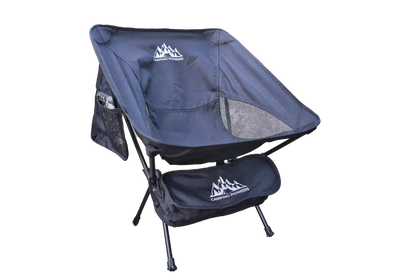 Compact camping chair &quot;Smart Pioneer&quot; - small pack size with plenty of storage space