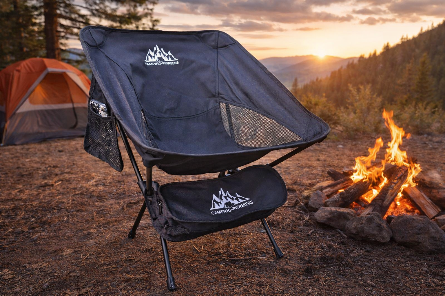 Kompakter Campingstuhl