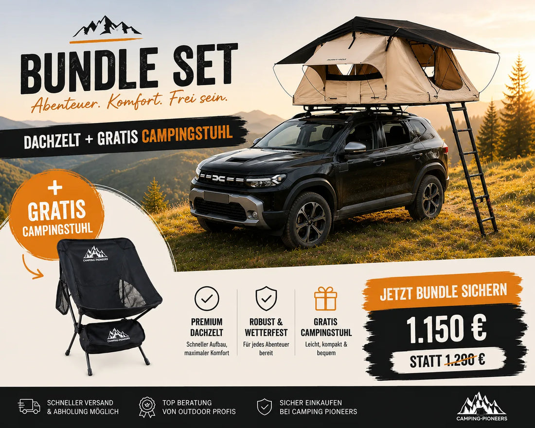 Horntools Dachzelt Track Festival Zelt *Set Bundle* Gratis Campingstühle