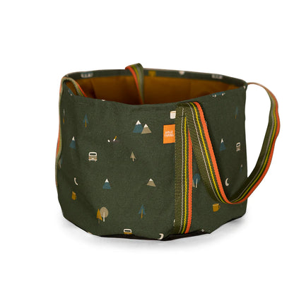 Folding bucket made of fabric in many designs, waterproof camping bucket