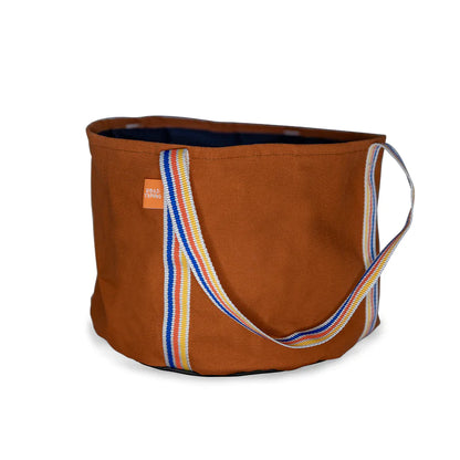 Folding bucket made of fabric in many designs, waterproof camping bucket