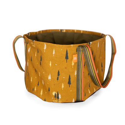 Folding bucket made of fabric in many designs, waterproof camping bucket