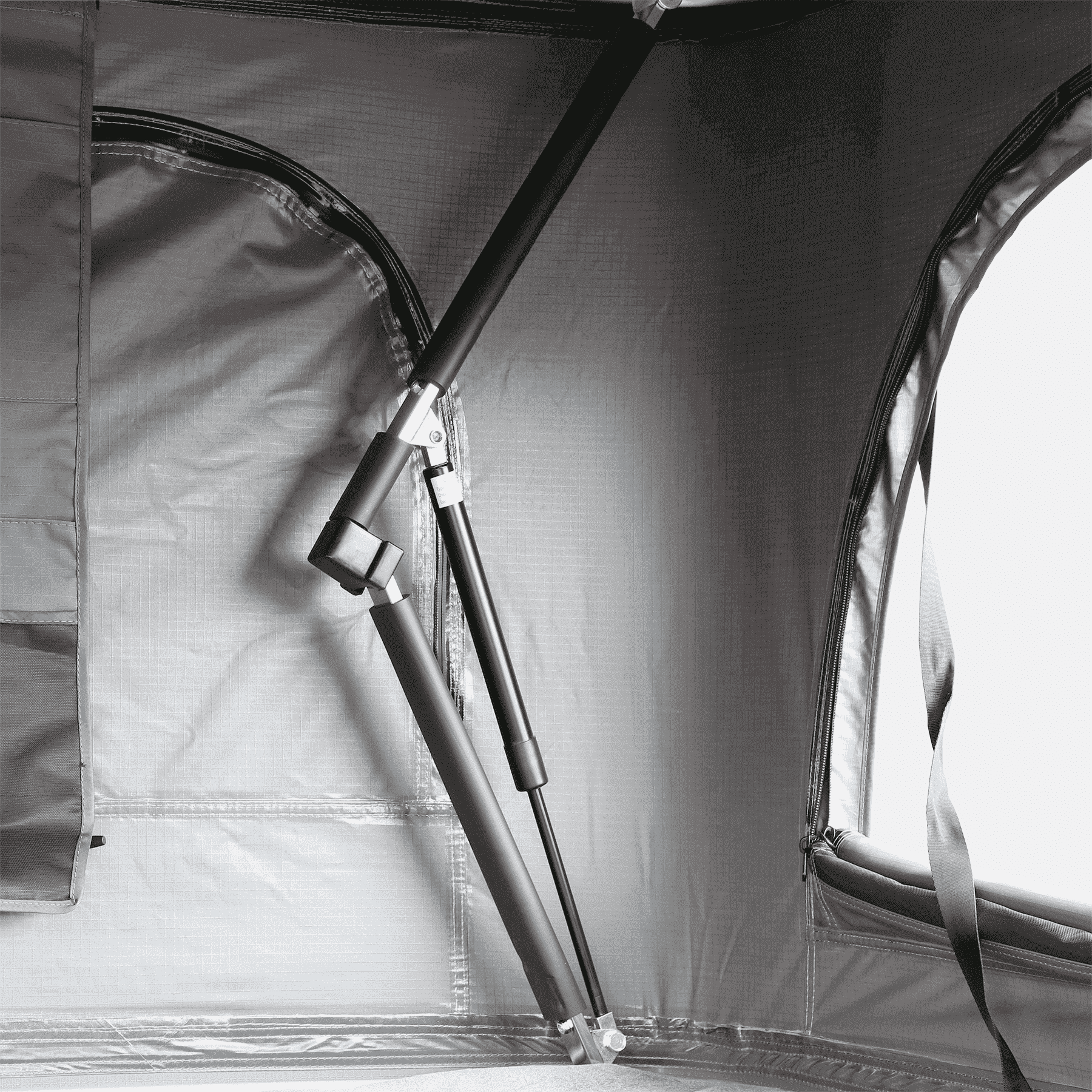 Horntools Dachzelt Dämpfer Edelstahl Schwarz Themis PopUp