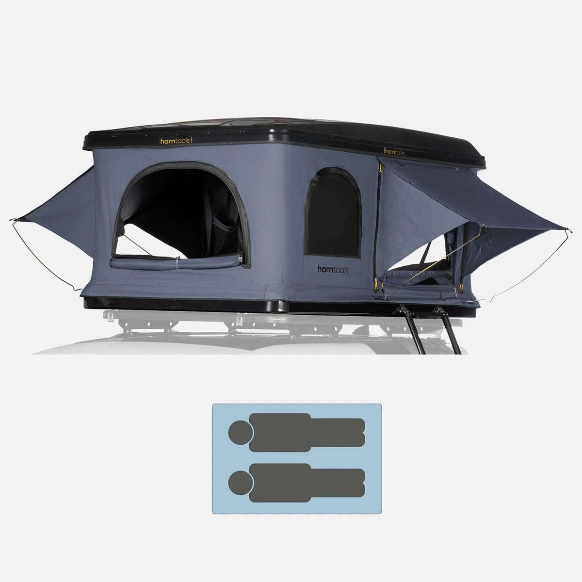Horntools Dachzelt Themis PopUp ABS Hartschalenzelt – Bundle