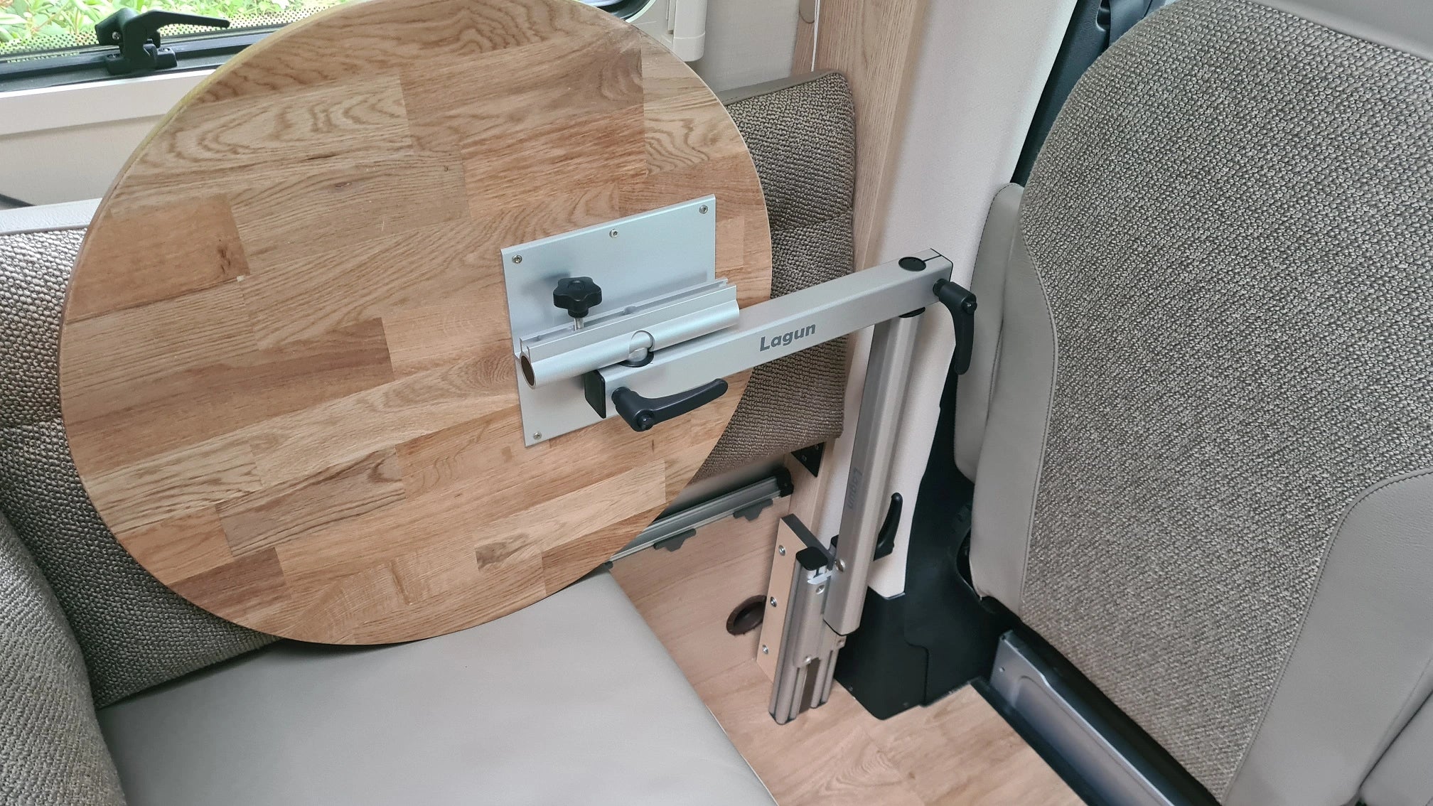 Kit pied de table Lagun avec plaque de fixation pivotante