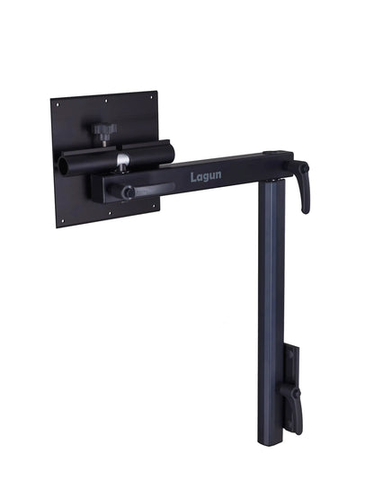 Lagun Tischgestell Set mit dreh- &amp; klappbarer Untertischbefestigungsplatte &amp; 500mm Bein - Schwarz