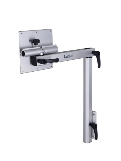 Lagun Tischgestell Set mit dreh- &amp; klappbarer Untertischbefestigungsplatte &amp; 500mm Bein - Silber