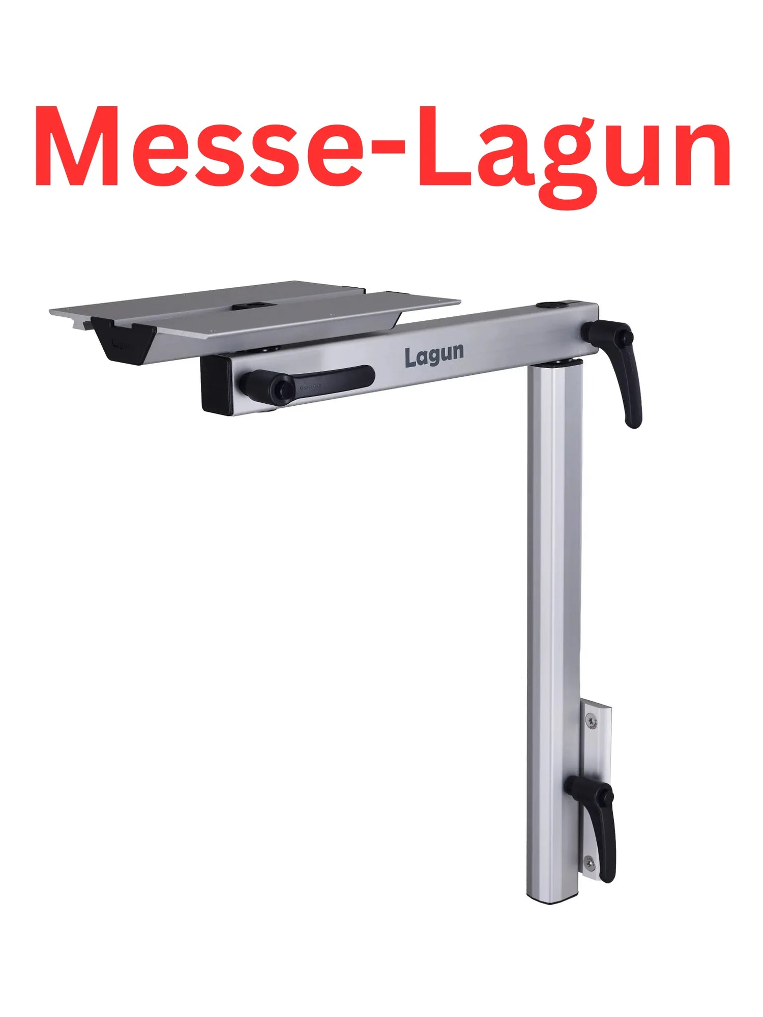 Messe-Lagun Tischgestell in schwarz &amp; silber - Standard Set