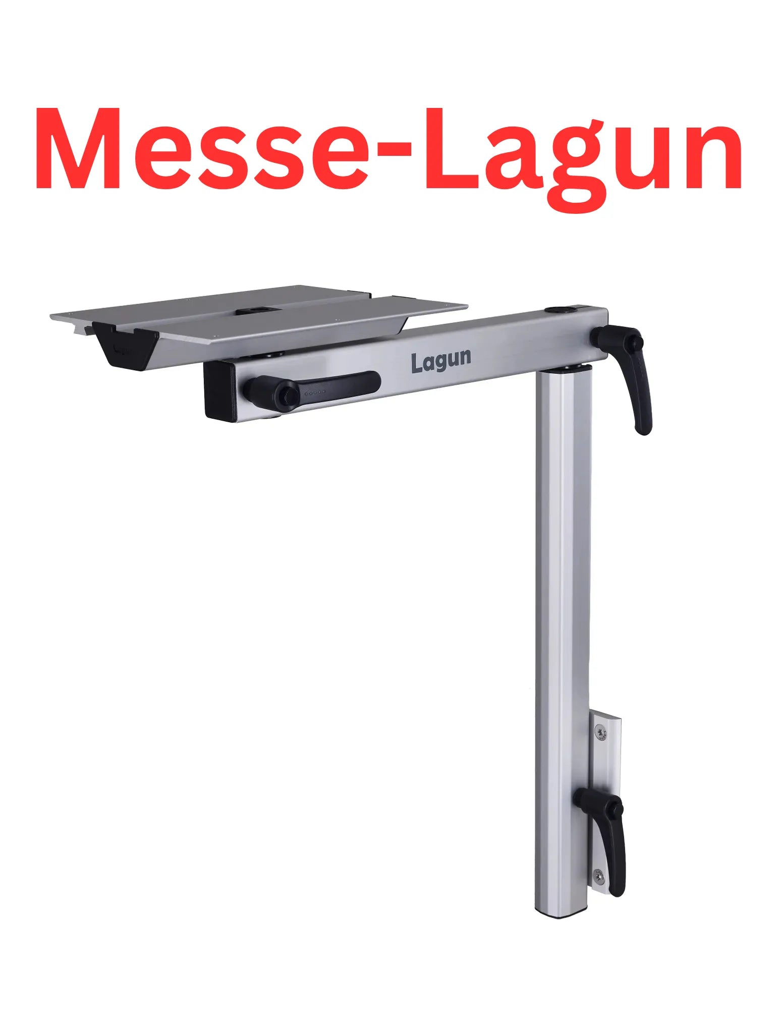 Messe-Lagun Tischgestell in schwarz &amp; silber - Standard Set