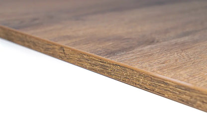 Plateau de table Ponga en contreplaqué de peuplier chêne aspect chêne - simplement revêtu, chants compris 500 x 700 mm