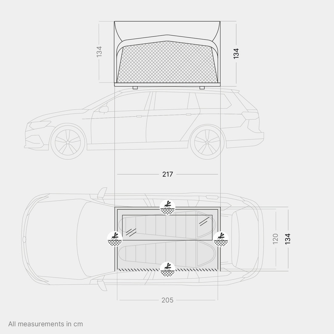 Dachzelt qeedo Freedom Light M
