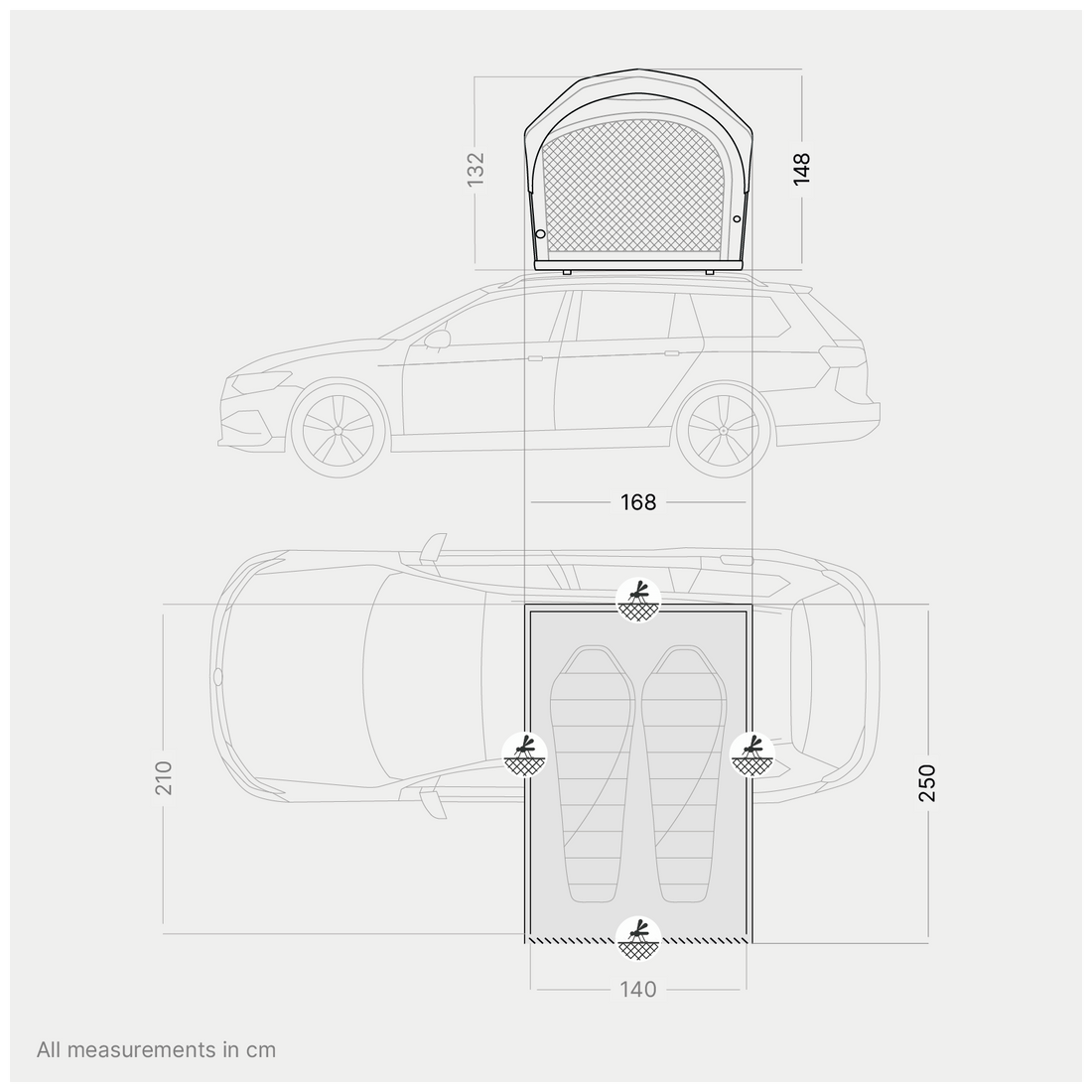 Roof tent qeedo Freedom Air 2