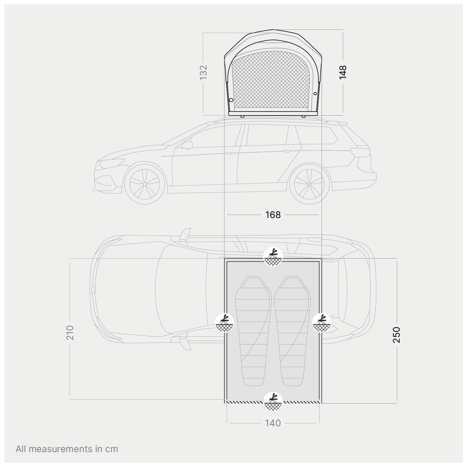 Roof tent qeedo Freedom Air 2