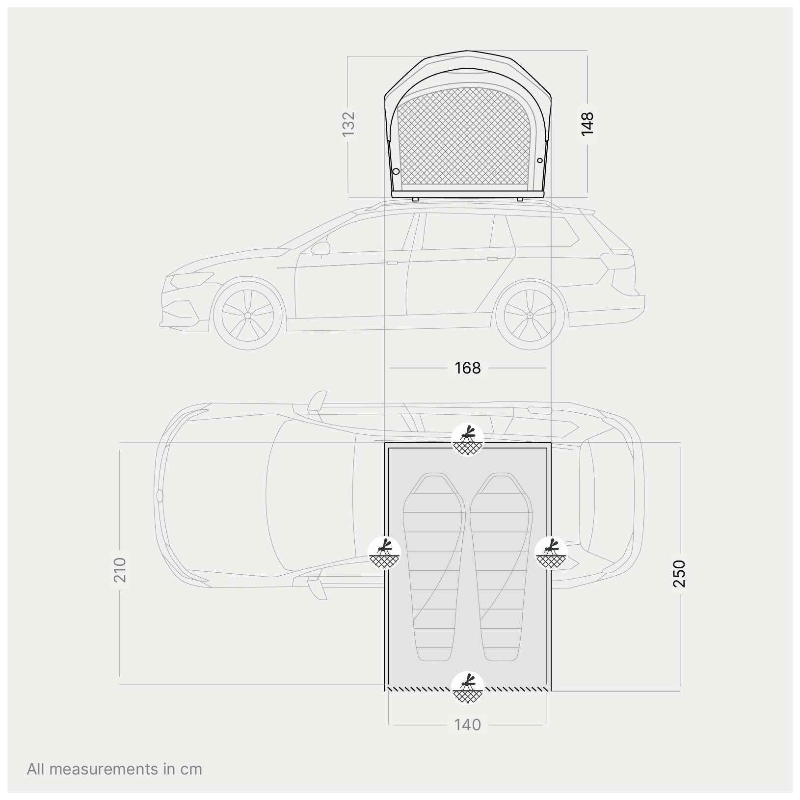 Roof tent qeedo Freedom Air 2