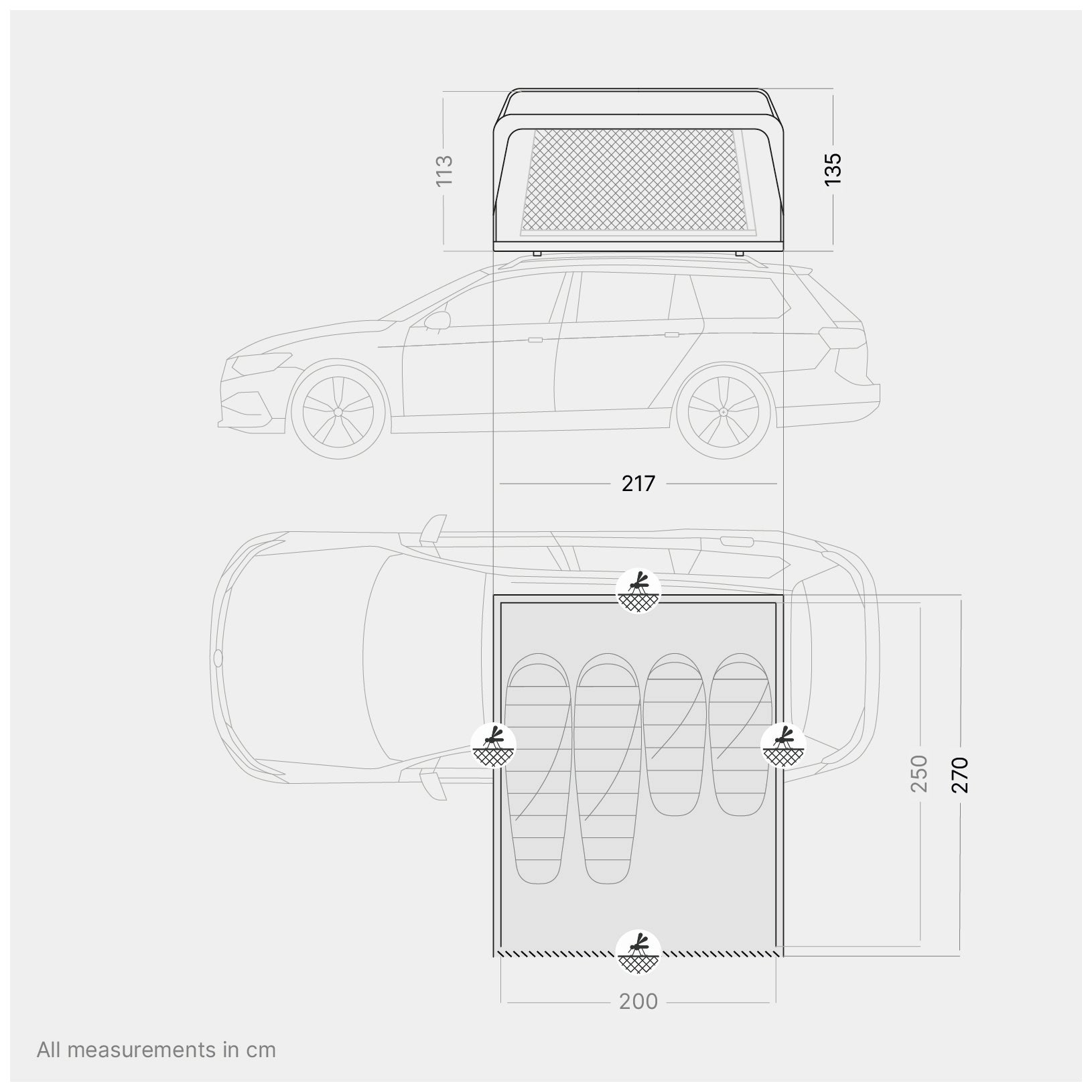 Roof tent qeedo Freedom Family 4