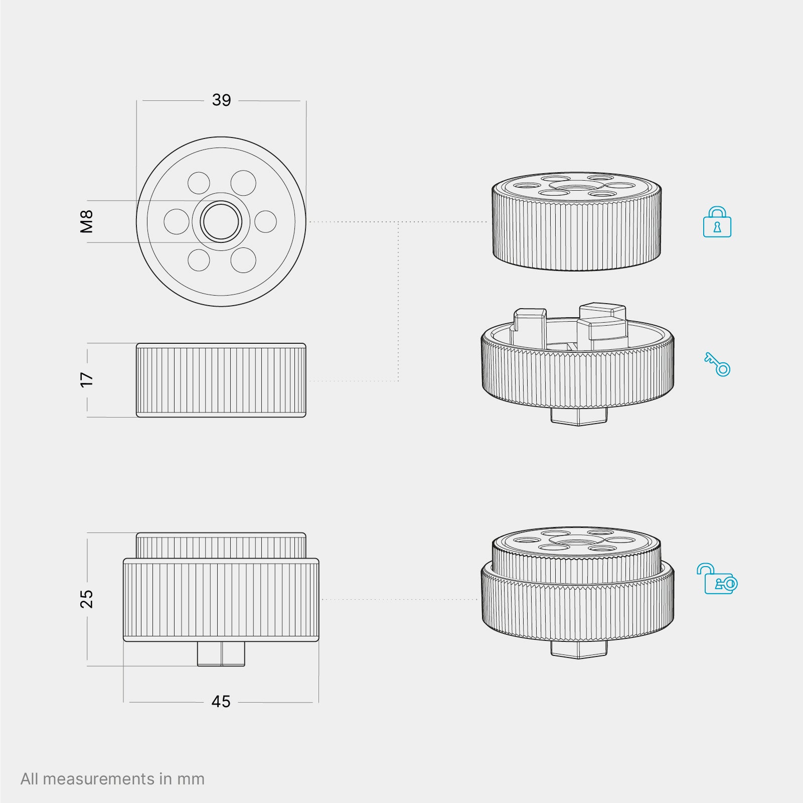 FREEDOM LOCK SET 2.0 pour tente de toit