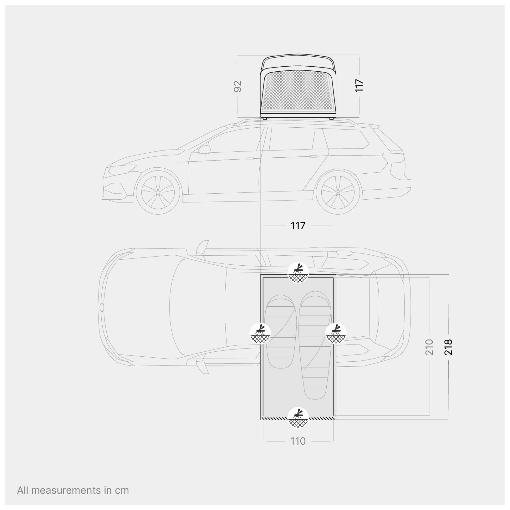 Qeedo Freedom Compact 1+ Roof Tent