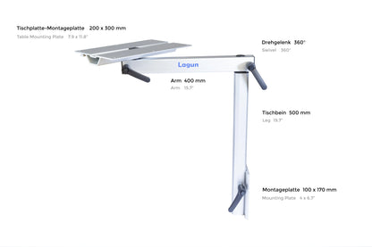 Lagun Tischgestell - flexibler Tisch für Wohnmobile &amp; Camper