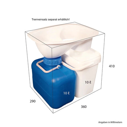 Behälter Set für Trockentoilette Trenntoilette Selbstausbau Urinkanister + für Feststoffe