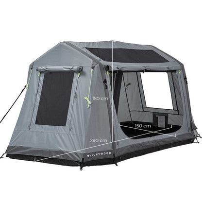 Vickywood Tente de camping gonflable autoportante 140 grise