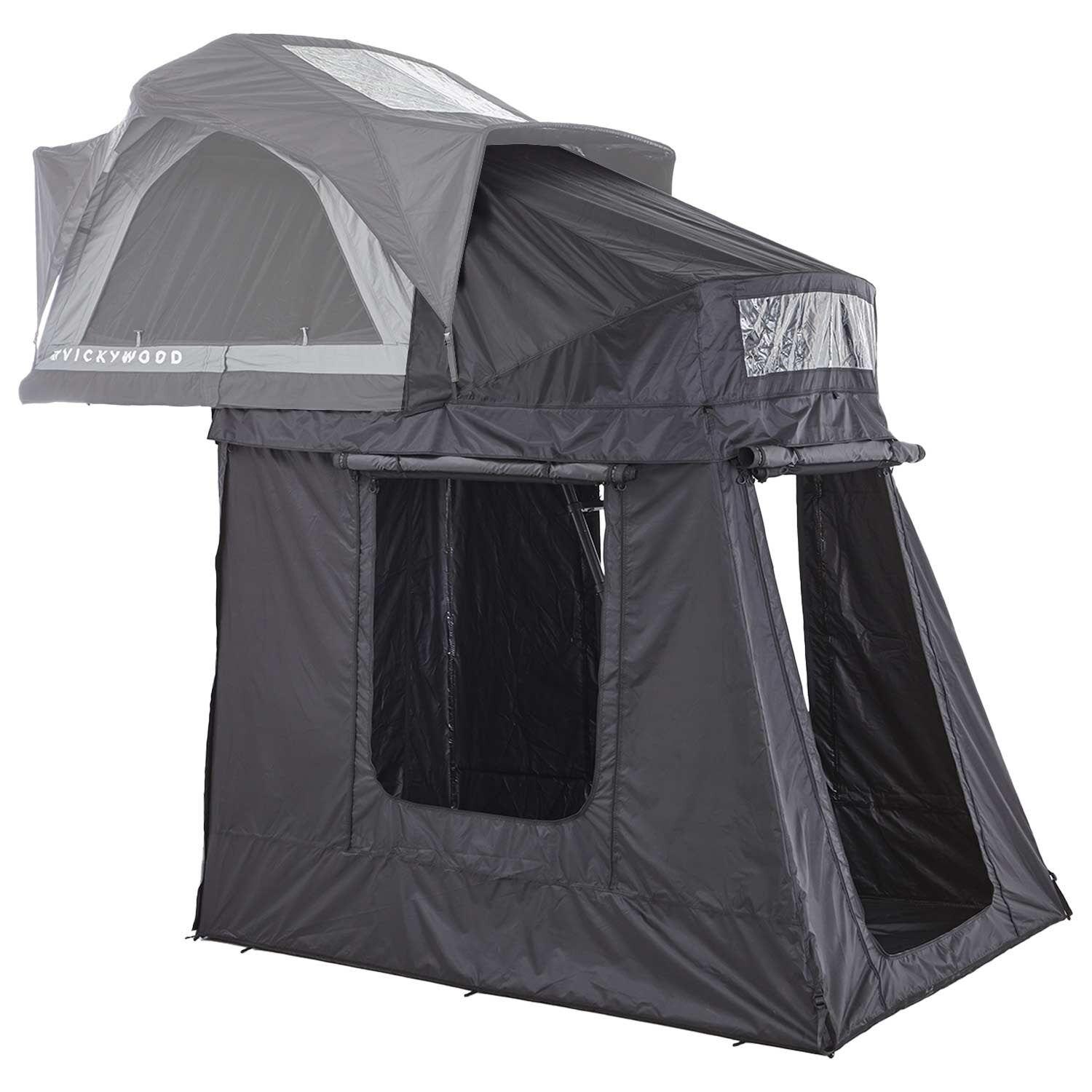 Auvent Vickywood pour tente de toit BAOBAB AIR 135 gris