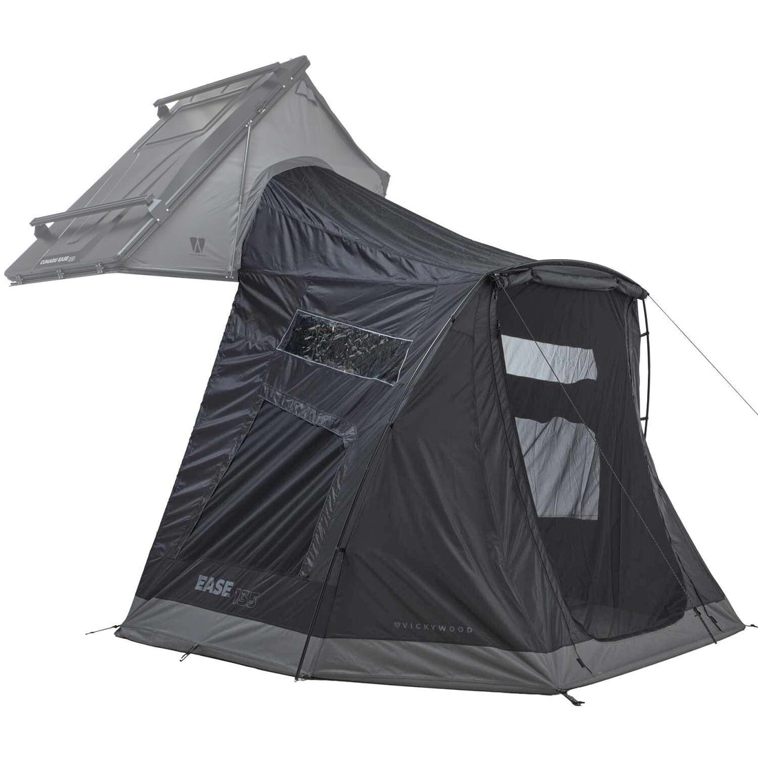 Auvent Vickywood pour tente de toit CUMARU EASE 135 gris
