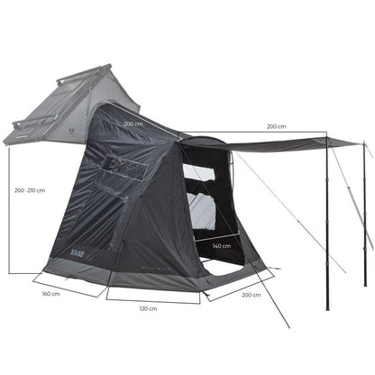 Vickywood Awning for Rooftop Tent CUMARU EASE 135 Grey