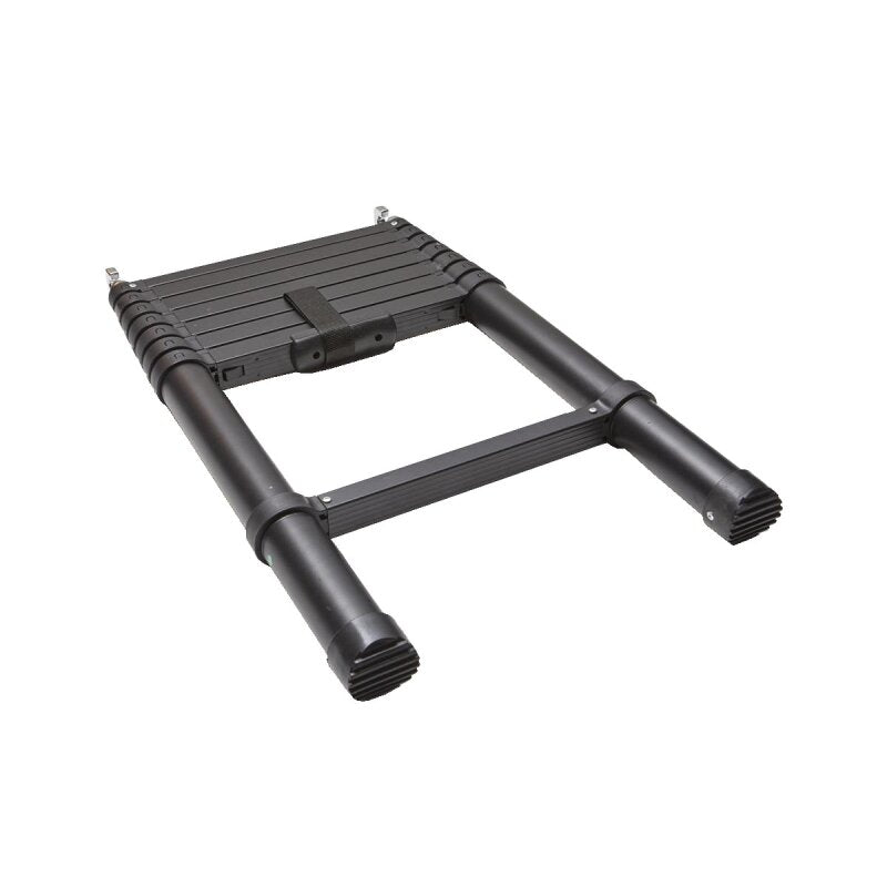 Vickywood Teleskopleiter Aluminium 320 cm schwarz Hartschalen-Dachzelt CUMARU