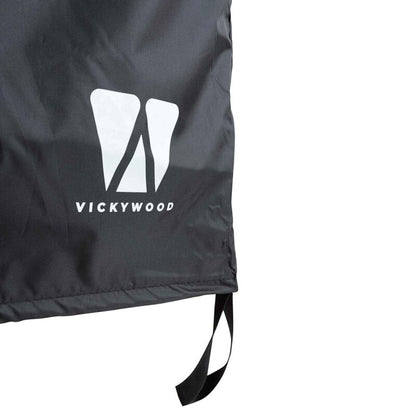 Vickywood Shower Tent with Rain Cover 100 cm Black